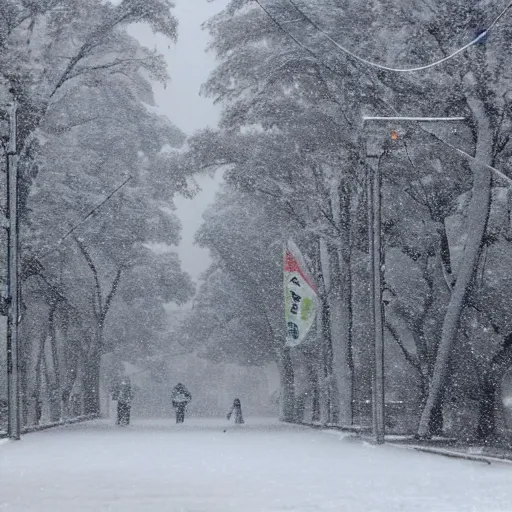 Image similar to photograph of snow fall in Dhaka