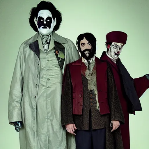 Image similar to what we do in the shadows production photos in the style of steve ditko 1 megapixel