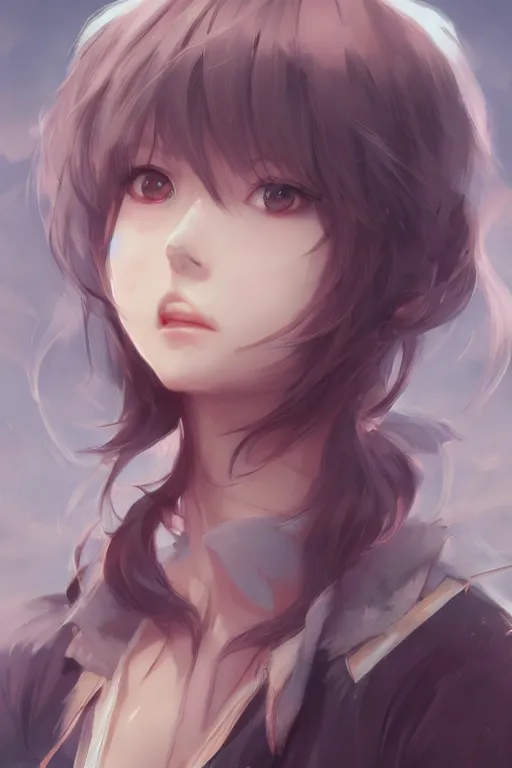 Prompt: an anime portrait of Pomu, by WLOP, Stanley Artgerm Lau, Rossdraws, James Jean, Andrei Riabovitchev, Marc Simonetti, and Sakimichan, trending on pixiv