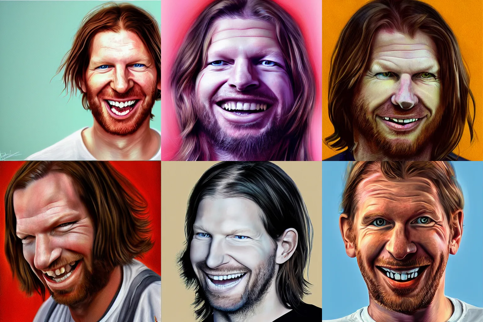 Prompt: aphex twin, portrait, digital paint, realistic