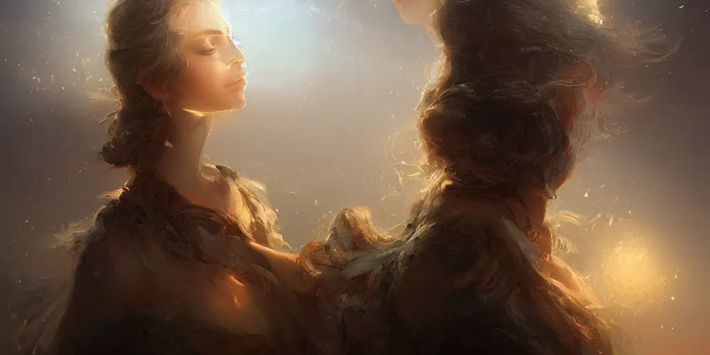 Prompt: the great beyond sharp focus, intricate, elegant, digital painting, artstation, matte, highly detailed, concept art, illustration, volumetric lighting, bokeh light, art by greg olsen and liz lemon swindle