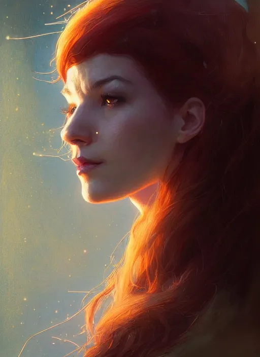 Prompt: portrait of mary jane from spider - man, digital art by artgerm and greg rutkowski, gaston bussiere, sakimi chan and android jones and karol bak, cinematic lighting, trending on artstation, volumetric dust, intricate, elegant