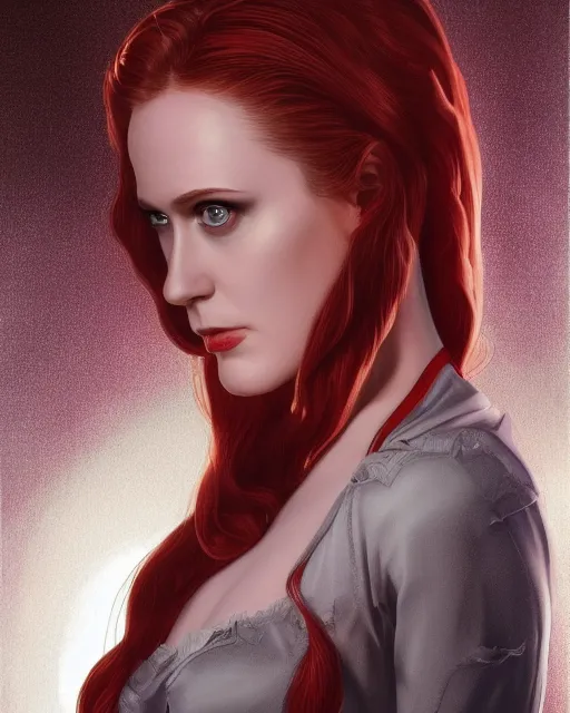 Prompt: 5 5 mm portrait photo of evan rachel wood as pamela isley. magical atmosphere. art by artgerm and greg rutkowski. highly detailed 8 k. intricate. lifelike. soft light. nikon d 8 5 0.