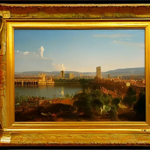 Image similar to Madrid painted by Thomas Cole