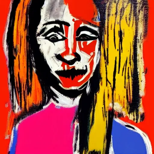 monalisa in the style of jean-Michel Basquiat!!!!!!!!!! | Stable Diffusion