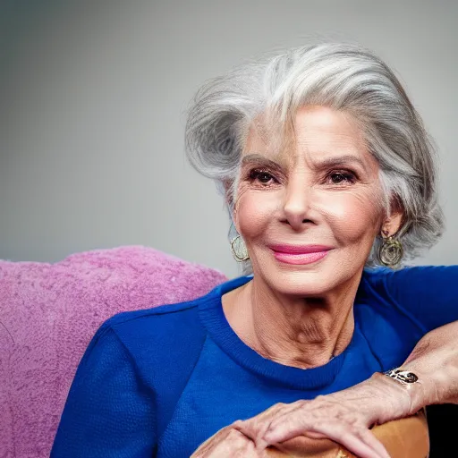 Image similar to old sandra bullock actress at age 9 0 years old, color ( sony a 7 r iv, symmetric balance, polarizing filter, photolab, lightroom, 4 k, dolby vision, photography award ), vogue, perfect face