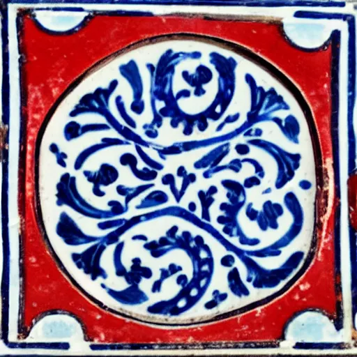 Image similar to a iznik ceramic motif