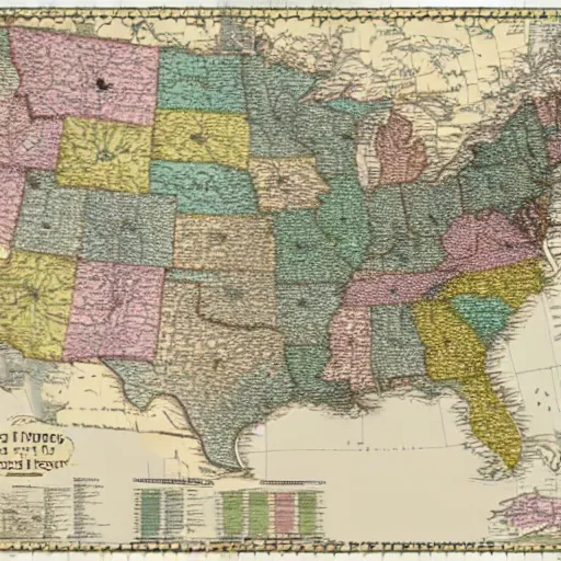 Prompt: A map combining the United States and United Kingdom