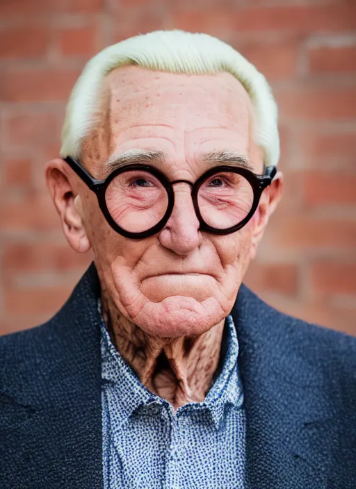 Prompt: dslr photo portrait still of 8 0 year old age 8 0 roger stone at age 8 0!!!, 8 5 mm f 1. 8