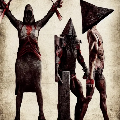 Silent Hill : Half-Mask Pyramid Head - Traditional by RaidenEden