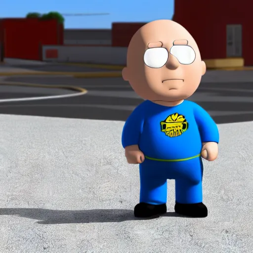 Image similar to 3d render of stewie griffin