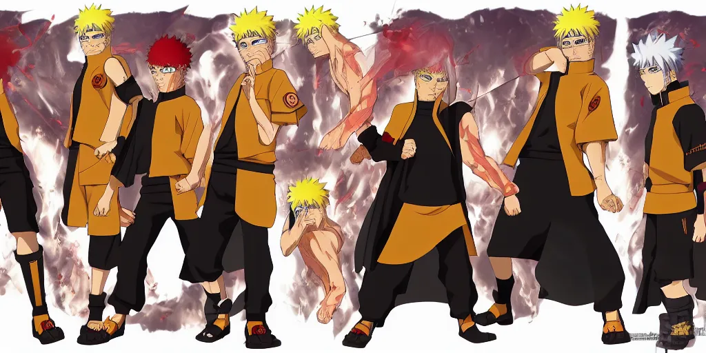 prompthunt: Fusion of Naruto Uzumaki from the anime Naruto and