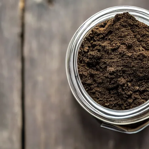 Prompt: a jar of dirt