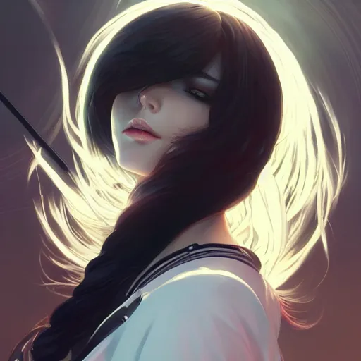 Image similar to a portrait of a beautiful scythe, art by ilya kuvshinov and wlop and and josan gonzalez, shikanosuke yagaki, mitsumayo, reivaille, digital art, highly detailed, intricate, sharp focus, trending on artstation hq, deviantart, pinterest, unreal engine 5, 4 k uhd image