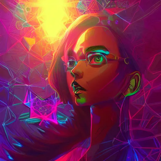 Image similar to skill magic geek inside matrix deepdream radiating a glowing aura stuff loot legends stylized digital illustration video game icon artstation lois van baarle, ilya kuvshinov, rossdraws,