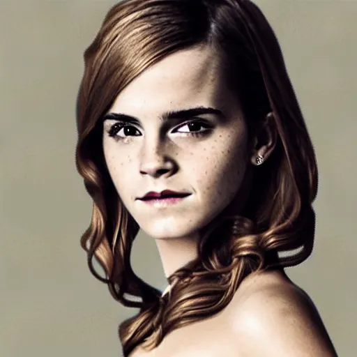 Image similar to Emma Watson as a cat woman