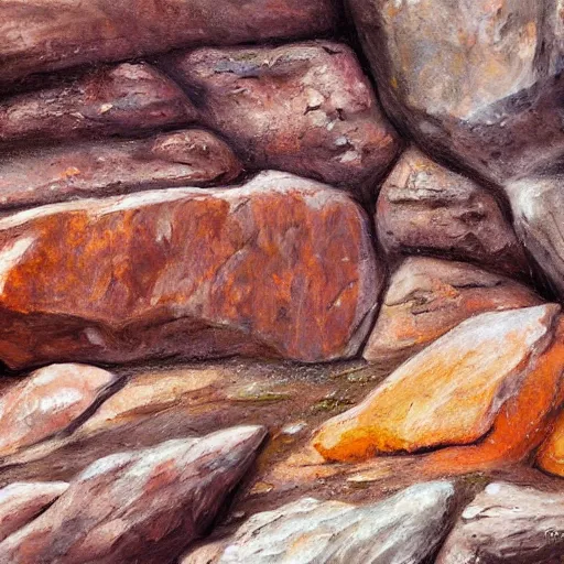 Image similar to realistic cave painting, cave, high quality, rocks, paint