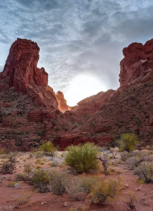 Prompt: photo, an interdimensional portal opening in the Arizona desert, dramatic