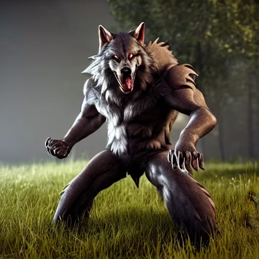 Image similar to cute werewolf from van helsing unreal engine hyperreallistic render 8k character concept art masterpiece