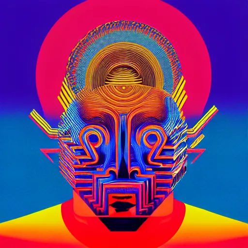 Image similar to album cover design design depicting the alter to the ai machine gods, by jonathan zawada, pi - slices, and tristan eaton, digital art