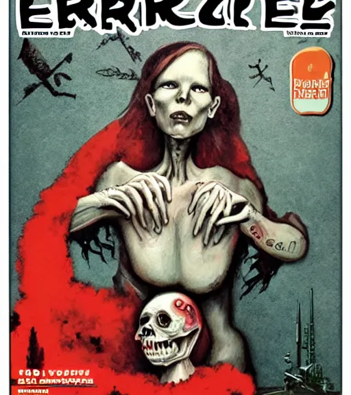 Image similar to cover of eerie magazine