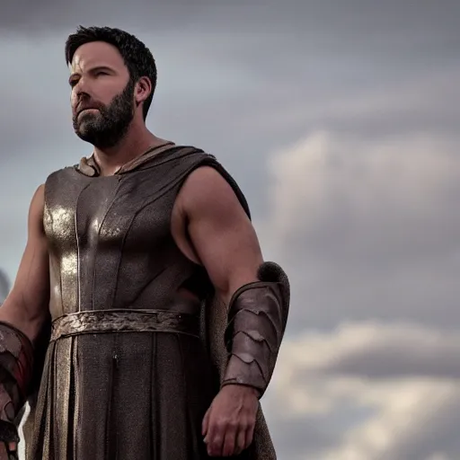 Prompt: Ben Affleck as gladiator,