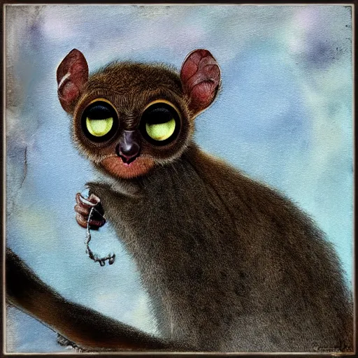 Image similar to tarsier by georgia o'keffe