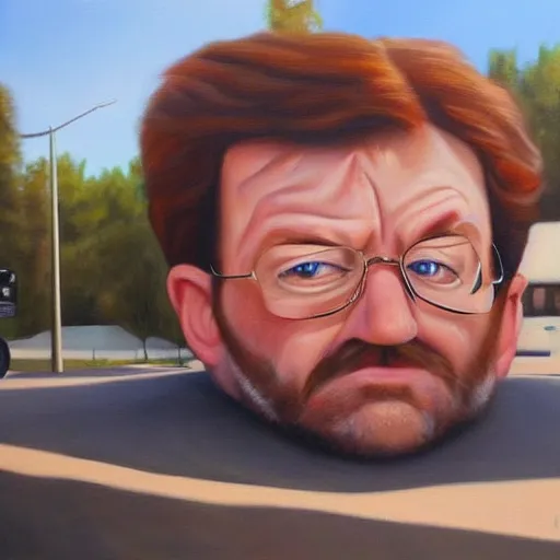 Image similar to Gene Belcher from Bobs Burguer hyperrealistic painting detailed