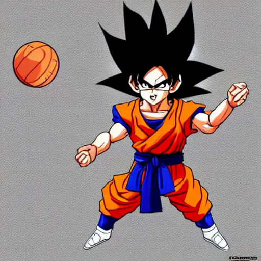 Image similar to ballin goku