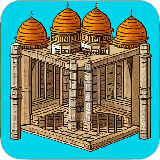 Prompt: “isometric taj mahal”