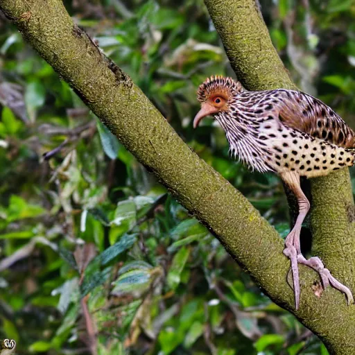 Prompt: Great Spotted Kiwi bird, wildlife photography