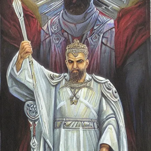 Prompt: alexey tsydenov as God emperor