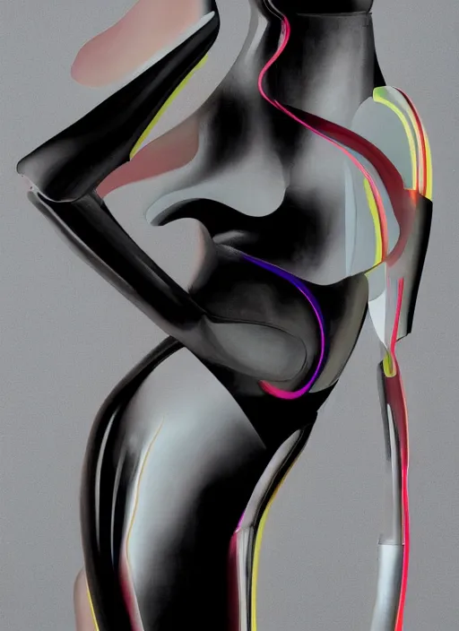 Image similar to futuristic lasers tracing, colorsmoke, leather fullbodysuit, pyramid hoodvisor, raindrops, wet, oiled, beautiful cyborg girl, by steven meisel, kaws, rolf armstrong, mondrian, kandinsky, perfect geometry abstract acrylic, octane hyperrealism photorealistic airbrush collage painting, dark monochrome, fluorescent colors, minimalist rule of thirds, eighties eros