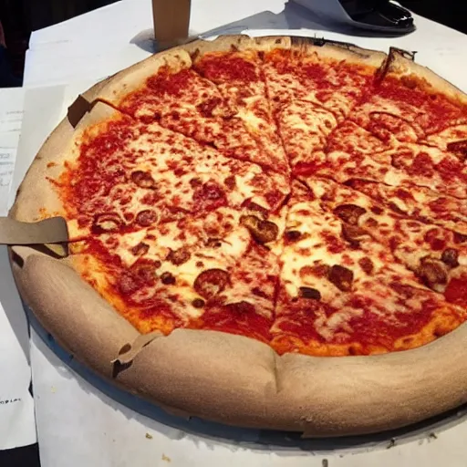 Prompt: getting a slice at a new york pizza joint