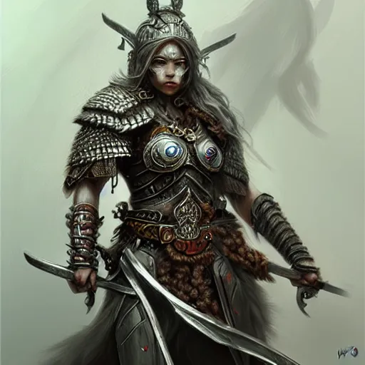 Image similar to beautiful extremely detailed intricate concept art depicting a warrior by wlop. shining jewelry. bcy. net