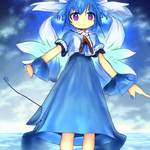 Prompt: Cirno from Touhou Project