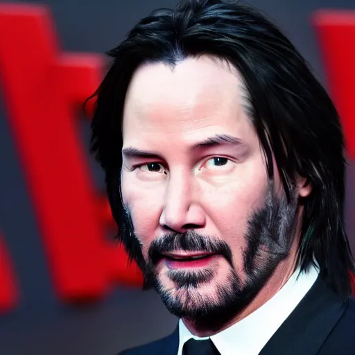 Image similar to Keanu reeves as Captain America 4K quality super realistic