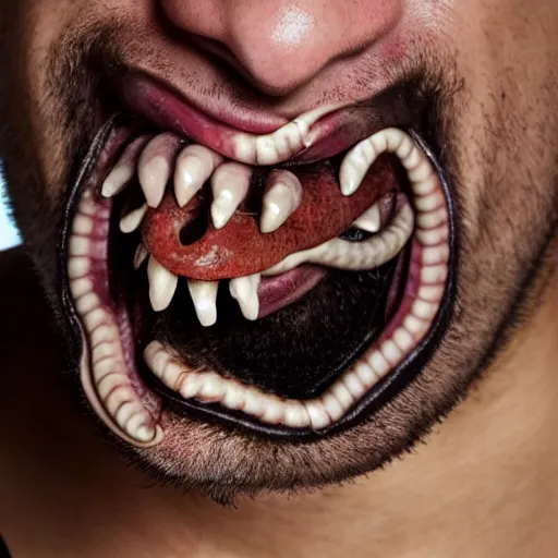 Image similar to guy with snake tongue