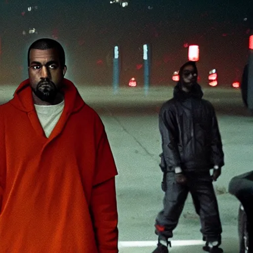 Image similar to kanye west in akira movie