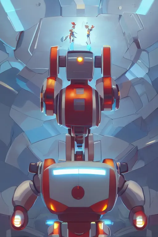 Image similar to metabots medabots medarotto medarot robot minimalist comics, behance hd by jesper ejsing, by rhads, makoto shinkai and lois van baarle, ilya kuvshinov, rossdraws global illumination ray tracing hdr radiating a glowing aura