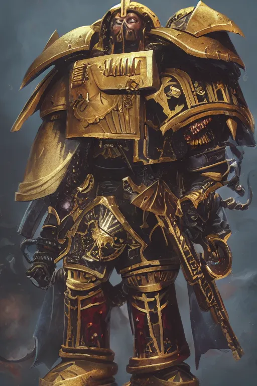 Image similar to warhammer 4 0 k horus heresy fanart - the primarchs emperor by johannes helgeson animated with vfx concept artist & illustrator global illumination ray tracing hdr fanart arstation zbrush central hardmesh 8 k octane renderer