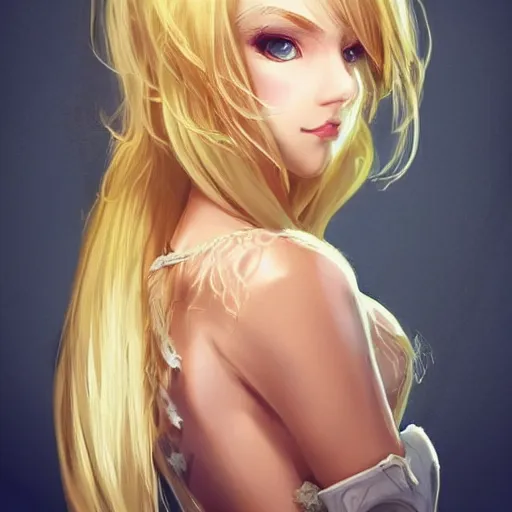 Image similar to blonde haired young gorgeous royal princess cute golden eyes concept art artstation pinterest wallpaper full hd high quality high resolution detailed beautiful epic masterpiece phenomenal incredible extraordinary amazing awesome spectacular exceptional astonishing astounding stunning magnificient wonderful marvelous