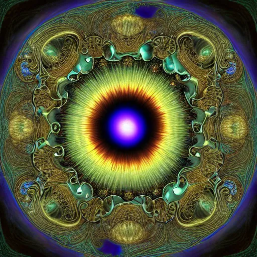 Image similar to human soul, nature, mandelbrot fractal, veins, arteries, eyes, intricate, golden ratio, full frame, microscopic, elegant, highly detailed, ornate, ornament, sculpture, elegant , luxury, beautifully lit, ray trace, unreal, eye fish lens, 3d, PBR, radial symmetry, in the style of peter Gric and Romero Ressendi