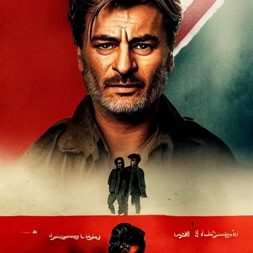 Image similar to kurdish communist in a movie directed by christopher nolan, movie still frame, promotional image, imax 7 0 mm footage