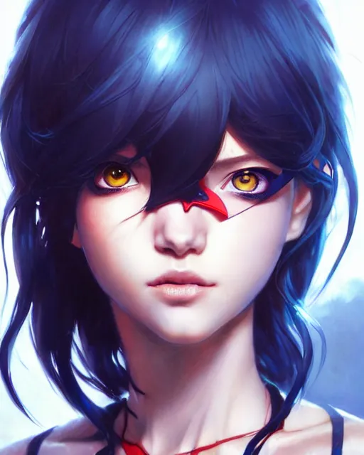 Image similar to portrait Anime spiderman cosplay girl cute-fine-face, pretty face, realistic shaded Perfect face, fine details. Anime. realistic shaded lighting by katsuhiro otomo ghost-in-the-shell, magali villeneuve, artgerm, rutkowski Jeremy Lipkin and Giuseppe Dangelico Pino and Michael Garmash and Rob Rey