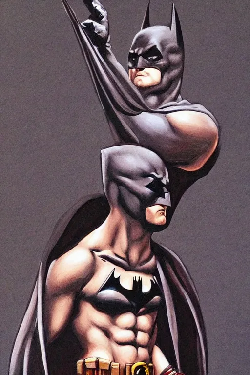 Prompt: batman figure painting the style of leonardo da vinci