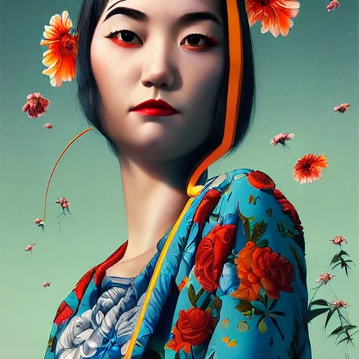 Prompt: Stockholm city portrait, Japanese, Pixar style, by Tristan Eaton Stanley Artgerm and Tom Bagshaw.