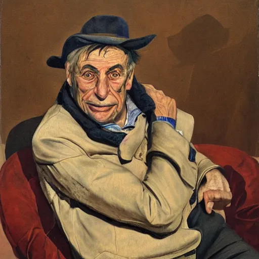 Image similar to portrait of antonio variacoes, painting by paula rego, high detail, high resolution