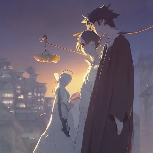 Image similar to halloween, finely detailed features, perfect art, trending on pixiv fanbox, painted by greg rutkowski makoto shinkai takashi takeuchi studio ghibli, akihiko yoshida,