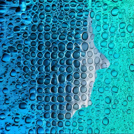 Image similar to small minimalistic logo icon of a human head shape made of water, water manipulation, hyper realistic, ray tracing, realistic water splashes, sharp focus, 8 k resolution